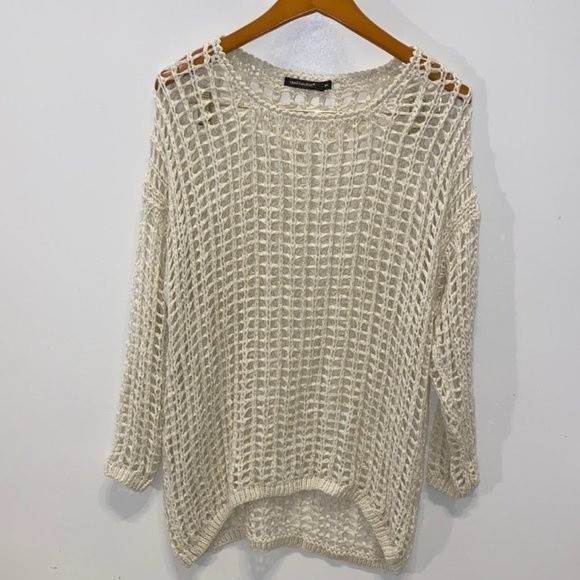 Cream Knit Women's Top - Picture 1 of 3